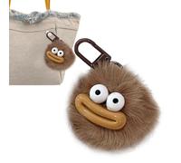Animal Keychains, Plush Keychains, Cute Furry Ball Keyring Ornament, Multicolor Sausage Mouth Ball Charm,Fashionable Pendant Ornament, Ugly Student School Bag Pendant For Boys Girls