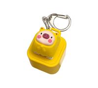Animal Keyring - Rechargeable Keyboard Finger Trainer | Portable Hog Keyring with Light Cute Fidget Stress Relief for Birthday Home Bag Children