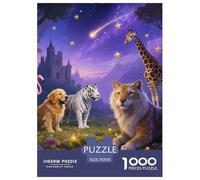 Animal Kingdom 1000 Piece Adults Puzzle Kids Age Gifts Gifts Birthday Animal Home Decoration Challenge High Difficulty 70x50cm/1000pcs