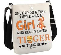 Animal Kingdom Gift Tiger Cartoon Character Gift There Was A Girl Who Really Loved Tiger Crossbody Bag for Fans (Loved Tiger CB EU)