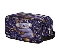 Animal Koala Tree Purple Toiletry Bag Hanging Cosmetic Bag Portable Travel Makeup Bag Large Shaving Bag for Women Men