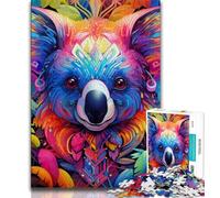 Animal Koalas Jigsaw Puzzles for Teenagers,Help The Brain Exercise Addictive Toys to Cultivate Patience A Work of Art 38x52cm