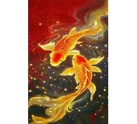 Animal Koi Jigsaw Puzzles for Adults 100 Pieces Educational Toys Challenging Game 100 Piece Puzzles for Adults for The Whole for Women Gifts for Men