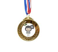 Animal Kola Nature Lazy Leave UU Gold Award Winner Medal First Place Ribbon