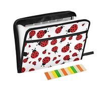 Animal Ladybirds Expanding File Folder Document Organizer, 13 Pockets A4 Size Expandable Filing Folders for Business Office School