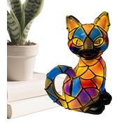 Animal Lamp - Handcrafted Cat Table Lamp, Decorative Nighttime Cat Bedside Lamps | Halloween Decorations for Home Decor Apartment Office Nursery Living Room Dorm Bar Shelf Christmas