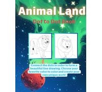 Animal Land Dot To Dot Coloring books for Adults Relaxation.It contains 46 pictures of whale,bear and other pictures.Large Print Size.This book size is 8.5*11 inches.