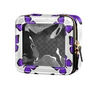 Animal Lavender Butterfly Waterproof Clear Makeup Bag Makeup Bag Organizer Mini Makeup Containers for Travel