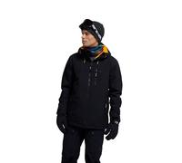 Animal Laxx Mens Logo Snow Jacket - Waterproof & Breathable Coat with Adjustable Hood - Winter Skiing, Winter Sports, Walking & Outdoors Black 2XL
