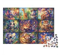 Animal Legends 1000 Piece Wooden Jigsaw Puzzle,Educational Toy,Stress Relief,Gift Idea Forest Heroes,Impossible Challenge,Wood,Adults & Kids 14+,Home Wall Decor (75x50cm)