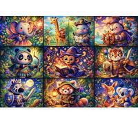 Animal Legends 500 Piece Wooden Jigsaw Puzzle,Great Gifts,Wood,Stress Relief Forest Heroes,Whimsical Challenge,Home Wall Decor,Educational Toy,Adults & Kids 14+ (52x38cm)