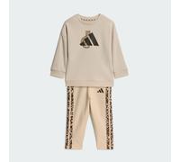 Baby girl legging set adidas Animal Beige 3/4 ans