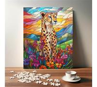 Animal Leopard Flower Jigsaw Puzzles for Adults 700 Challenging & Brainteasing Adults Jigsaws Puzzle Puzzle Games Jigsaw Puzzle 700 Pieces