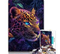 Animal Leopard Jigsaw Puzzles for Teenagers 1000 Jigsaws,Learning Educational Toys Family Games Unique Birthday And Gifts 38x26cm