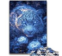 Animal Leopard JigsawPuzzle 1000 Pieces for Teenagers, Interesting Stress Reduction Parent-child Interaction 26X38CM