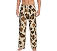 Animal Leopard Men'S Pajama Pants Loungewear Nighttime Sleep Relax Lazy Weekend Lie In Bed Sofa