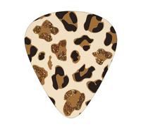 Animal Leopard Print 12 Pcs Guitar Picks Fit Lovers 3 Different Thickness 0.46 0.71 0.96mm