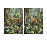 Animal Leopard Print Jungle Passport Holder Passport Wallet PU Leather Passports Protective Cover Slim Travel Accessories