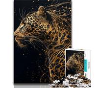 Animal Leopard Puzzles for Teenagers Teens 1000pc Puzzle,Challenging Family Activity Games DIY Toy for Home Wall Decor Gifts (50x75cm)