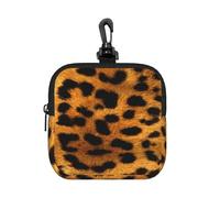 Animal Leopard Skin, Square Zipper Storage Bag, Neoprene Coin Purse, Small Wallets, Change Pouch, Change Purse