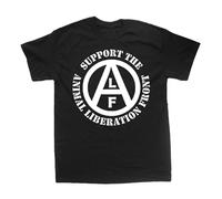 Animal Liberation Front Shirt - Vegan Vegetarian Rights Welfare Human Earth ALF Black