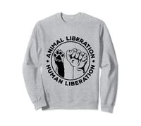 Animal Liberation Human Liberation Animal Lover Zoo Keeper Sweatshirt