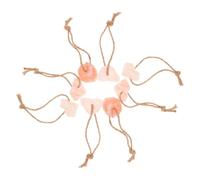 Animal Lick Salt Blocks with Hanging Rope 8pcs Natural Mineral Orange