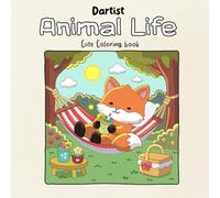Animal Life: Coloring Book for Adults and Kids: Fun and Easy Coloring Pages Featuring Adorable Farm Animals.