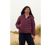 Animal Women's 'Light Cloud Cosi' Water Resistant Zipped Pockets Cosy Padded Jacket in Burgundy | Size: 8 Animal Burgundy 8