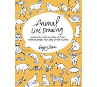 Animal Line Drawing: Learn 150+ Step-by-Step Animals, Insects, Birds, Fish, and Other Cuties
