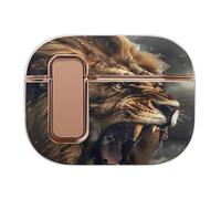 Animal Lion 3D Print Headphone Case Compatible with Airpod Pro 2 Protective Cover Cute Hard Case