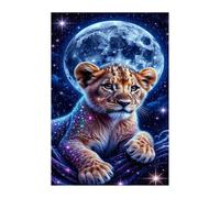 Animal Lion Moon Jigsaw Puzzles for Adults 500, Fun Challenging Educational Games, Difficult Jigsaw Puzzles for Adults, Puzzle 500 Pieces