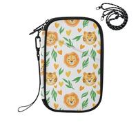 Animal Lion Tiger White Passport Holder for Travel Passport Holder Wallet