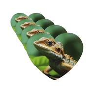 Animal Lizard Car Air Fresheners 4 Pcs Heart Shape Hanging Car Air Freshener Fragrance Scented Cards Auto Mirror Pendant Aromatherapy Tablets For Car Home Office Closet Bathroom