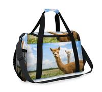 Animal Llama Alpaca Travel Duffel Bag for Girls Boys Women Men Weekend Overnight Bag Shoulder Tote Luggage Handbag for Travel Sports Gym