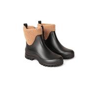 Animal Lolah Womens Wellies - Easy To Clean Rain Boots with EVA cushioning & Fleece Lining - Autumn Winter, Outdoors & Walking Black Adult Shoe Size 4