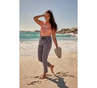 Animal Loren Womens Cotton Trousers - Lightweight Ladies Pants with Belted Waist & Lots of Pockets - Autumn, Winter Outdoors, Holiday & Walking Navy Women's Size 6