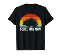 Animal Lover Porcupine Mom Mother's Day Retro Vintage T-Shirt