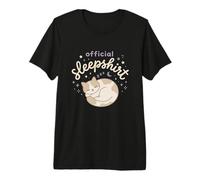 Animal Lovers Official Sleepshirt Cute Sleeping Cat Pajama Premium T-Shirt