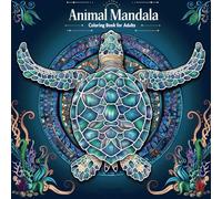 Animal Mandala Mindfulness Coloring Book for Adults: 50 Intricate Designs for Relaxation, Stress Relief, and Creative Expression