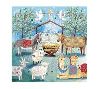 Animal Manger The Nativity Advent Calendar Card 159 x 159 mm white envelope