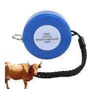 Animal Measuring Tape - PVC ABS Retractable Weight Band, CM KG Side Farm Tool | Perfect for Cattle Pig Goat Horse Dairy Cow Livestock Body Measurement, Health Management, Professional Farming Use