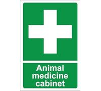 Animal medicine cabinet - Self adhesive sticker (200mm x 150mm)