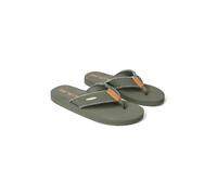 Animal Men’s Tidal Flip Flops - Lightweight Slip-On Sandals with Cushioned Footbed & Neoprene Lining - Spring, Summer, Beach Days & Poolside Relaxation Khaki Adult Shoe Size 9
