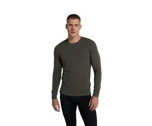 Animal Mens Blaze Base Layer Top - Dark Khaki - XXL - Dark Khaki - 53% Cotton/42% Acrylic/5% Elastane