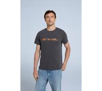 Animal Classico Mens Cotton T-Shirt - Stylish, Lightweight & Breathable Tee in Soft - for Spring Summer Beach, Holiday & Travel Charcoal S