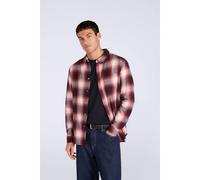Animal Mens Cove Flannel Shirt - Red - L - Red - 100% Organic Cotton