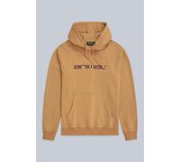 Animal Mens Driver Logo Organic Hoodie - Pale Yellow - Pale Yellow - M - 100% Organic Cotton