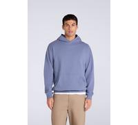 Animal Men's 'Icon' Logo Print Kangaroo Pocket Cotton Snug Fit Drop Shoulder Hoody in Blue | Size: Medium Animal Blue M