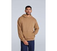Animal Mens Icon Organic Drop Shoulder Hoodie - Tan - Tan - XS - 100% Mixed